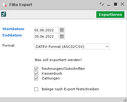 FiBu Export