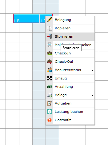 Zimmerstornierung Zimmerstornierung
