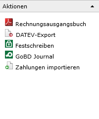 Rechnungen Aktionen