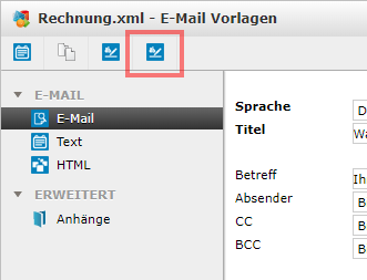 E-Mail-Vorlage Platzhalter